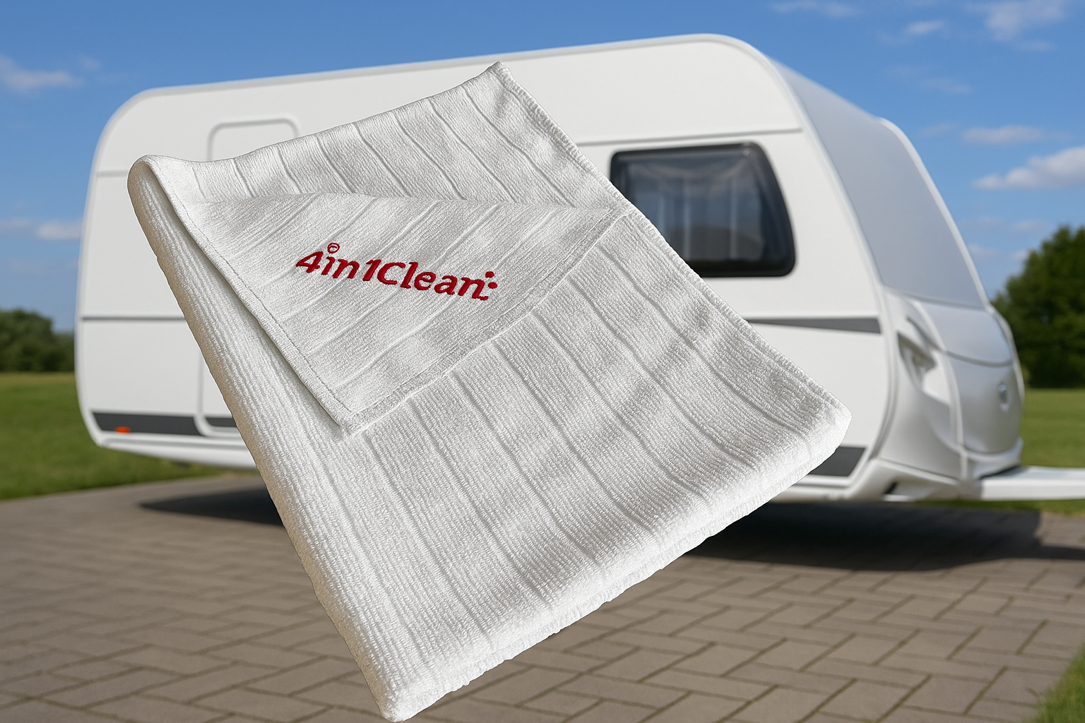 Glanz & Sauberkeit für unterwegs: Das neue 4in1clean Reinigungssystem mit Spezialtuch