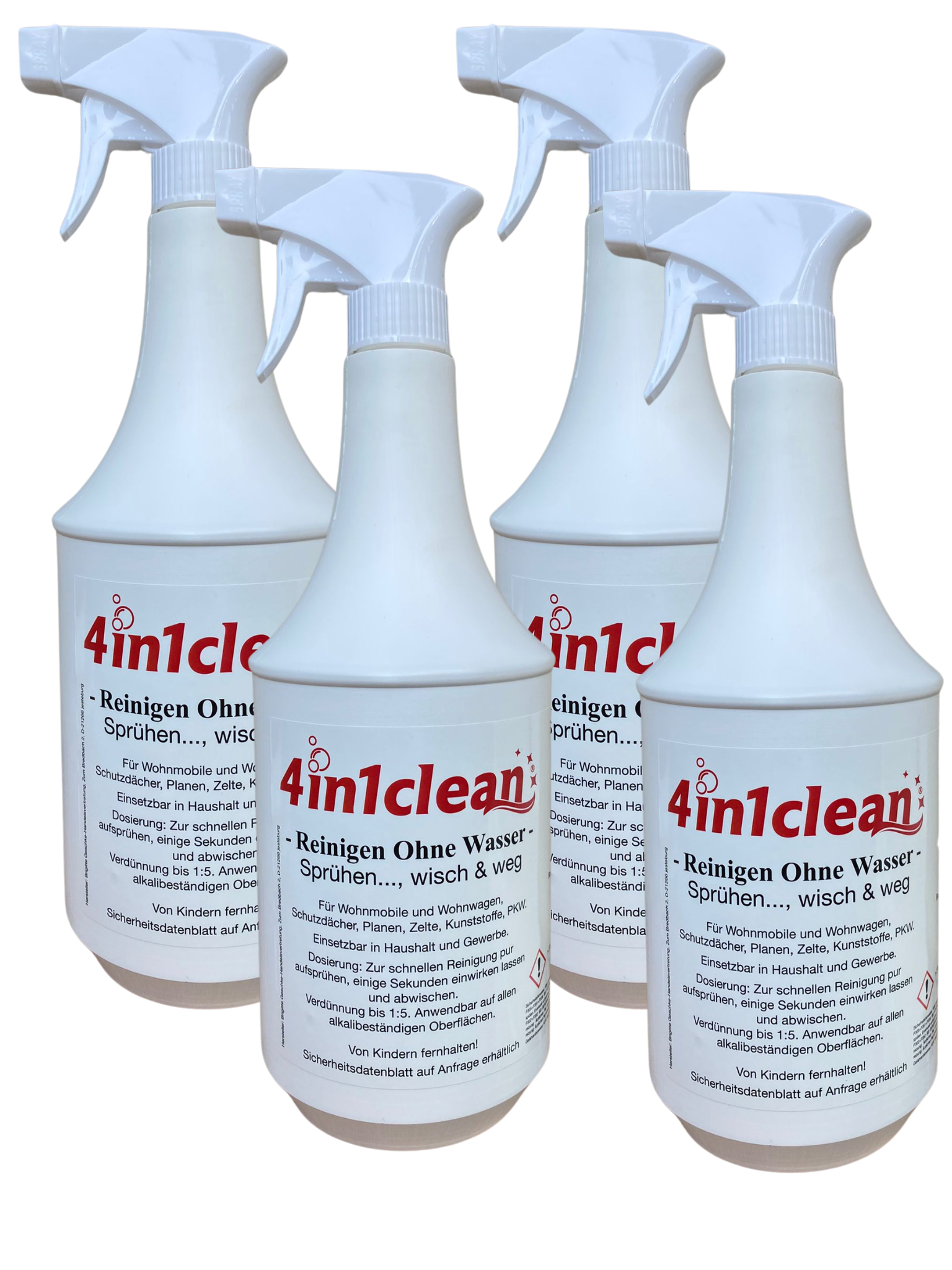 4in1clean - Versandfrei-Vorteilspaket – 4 x 1000ml
